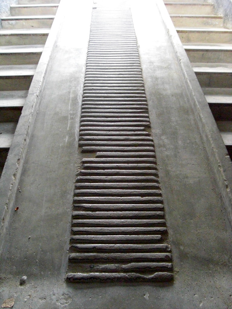 mortuary ramp at sachsenhausen memorial camp