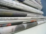 Stack of newspapers